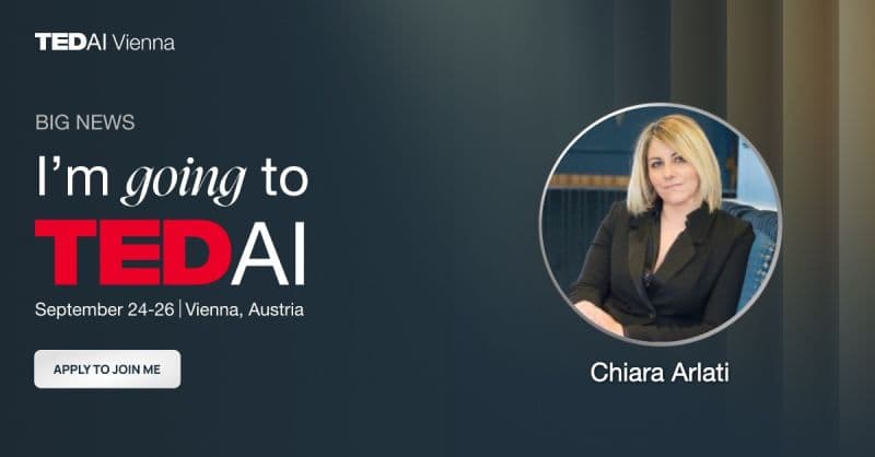 Parteciperò al TEDAI 2025: l’unica conferenza TED sull’AI in Europa